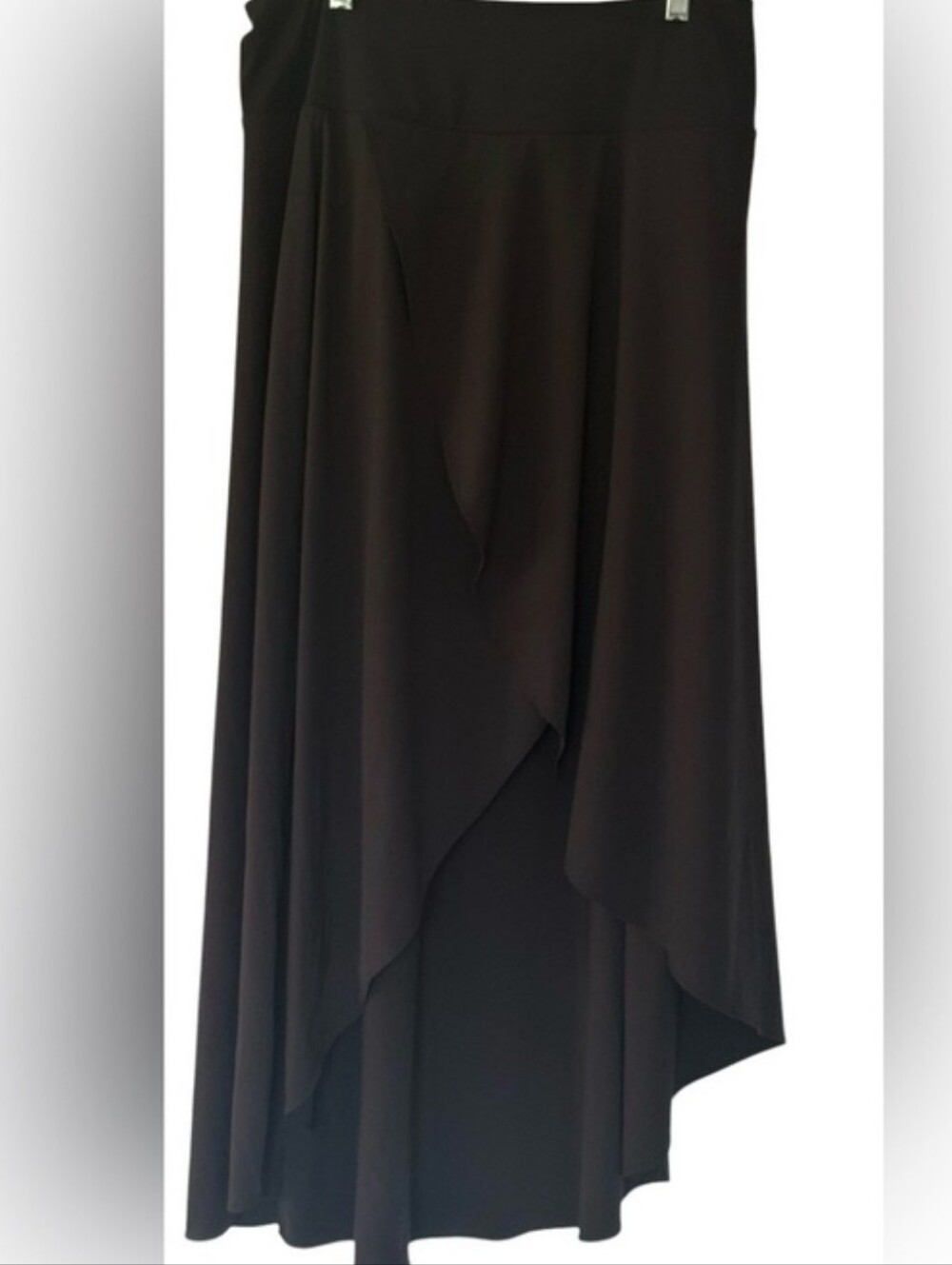 HALARA Black High-Low Ruffle Maxi Skirt - Picture 2 of 2